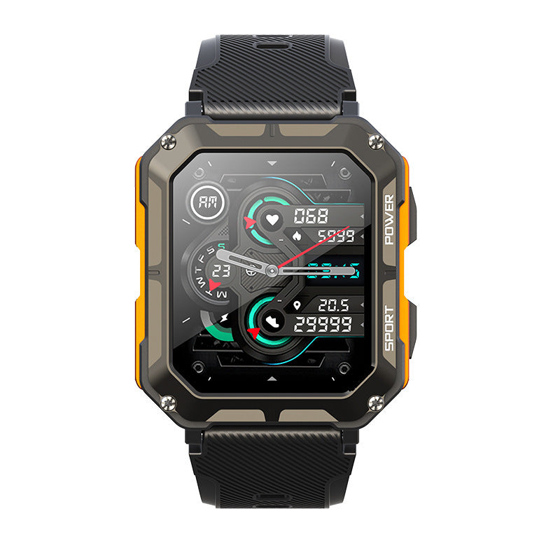 WaterproofTracker
Waterproof sports watch
Waterproof fitness watch
Three anti sports smart watch
Sports smartwatch with Bluetooth
Smart watch with step counter
Smart watch for outdoor activities
Outdoor sports smartwatch
Fitness tracker watch
BluetoothWatch
Bluetooth smart watch
AntiShockWatch
Anti-shock smart watch