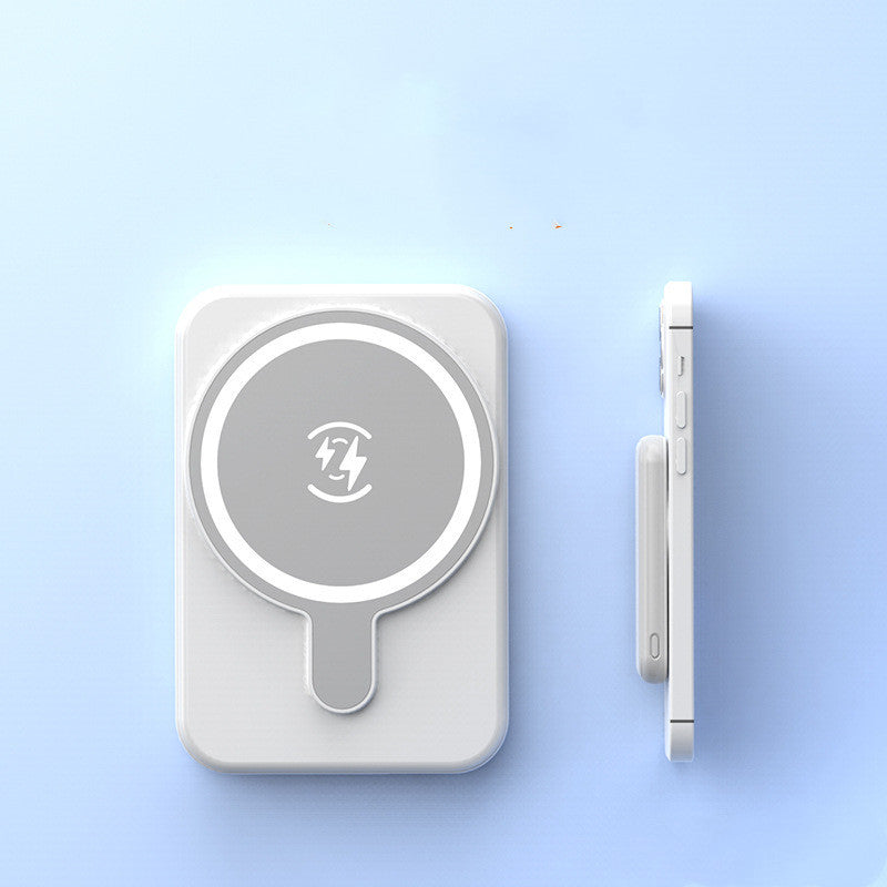 Wireless Charger Power Bank
Snap-On Wireless Power Bank
PortablePowerBank
Portable Magnetic Battery Pack
Mini Magnetic Charger for Phone
MagSafe Compatible Power Bank
Magnetic Wireless Power Bank
FastChargingTech
Fast Wireless Charging Power Bank
Fast Charging Portable Charger
CompactEnergy
Compact 5000mAh Charger
5000mAh Mini Power Bank