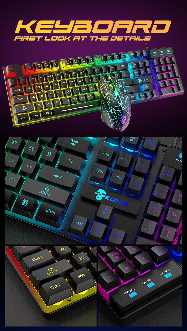 Kuiying Luminous Keyboard And Mouse Set