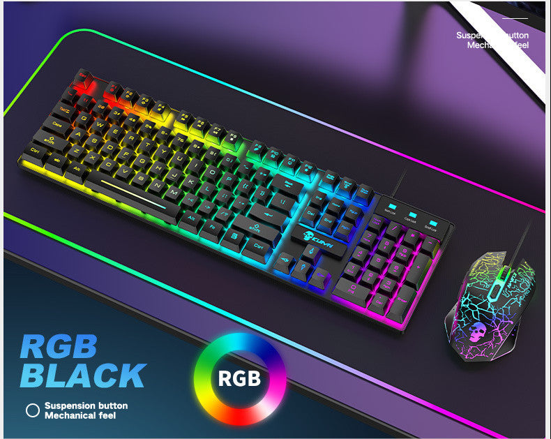 Kuiying Luminous Keyboard And Mouse Set