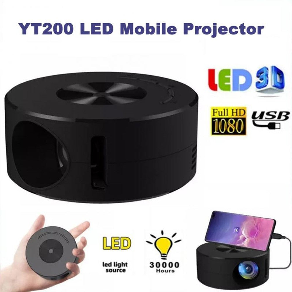 Smart WiFi 1080P Portable LED Mini Projector for Home Theater