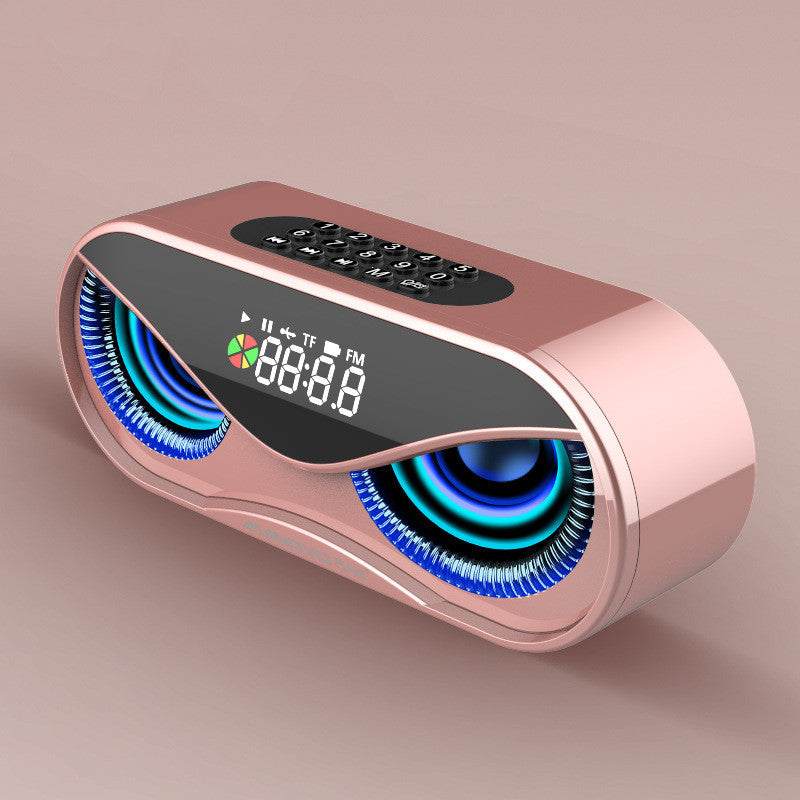 Bluetooth Speaker with Colorful Lights, Dual Speakers & Digital Controls