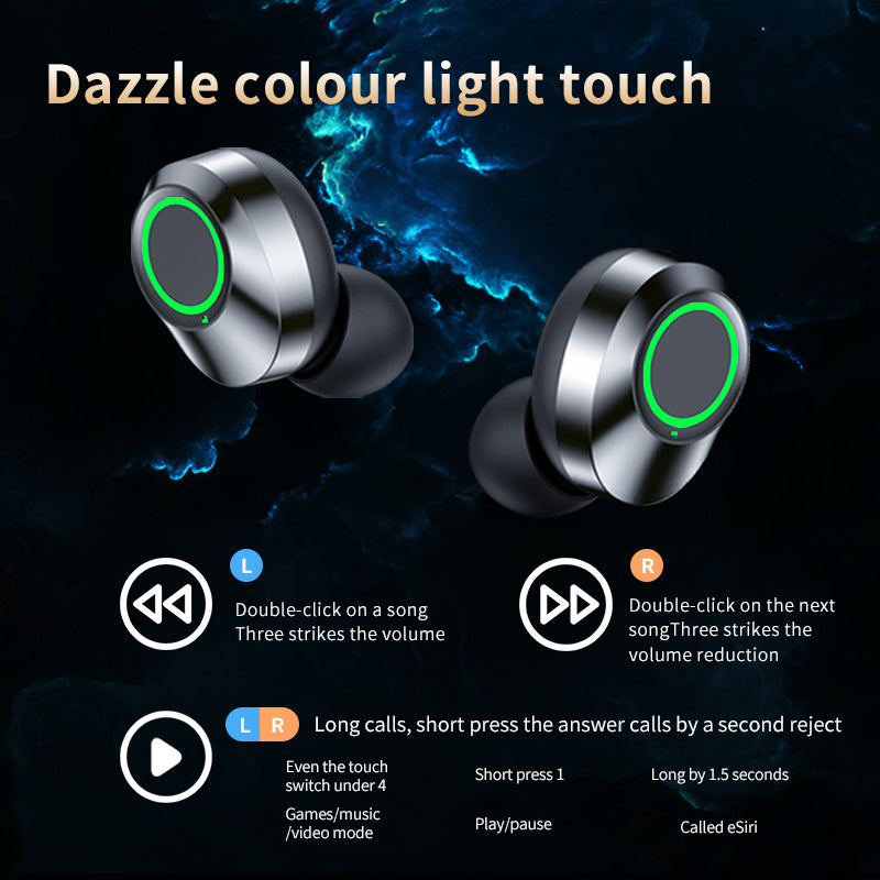 Wireless Bluetooth Earbuds Digital Display &  | SmartLED Lighting